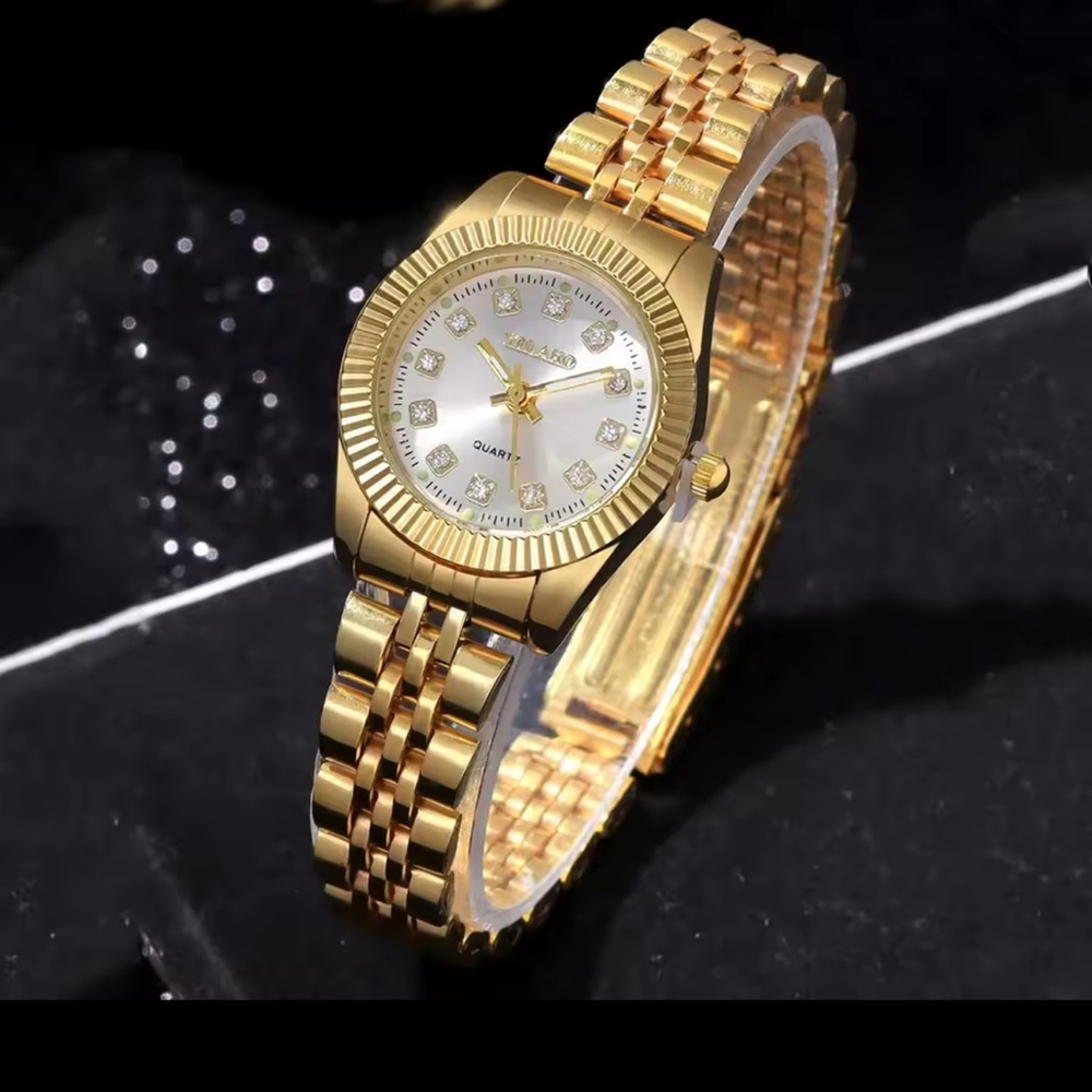 New without tags. Anthropologie Gold Women's Watch. Classic designer look!